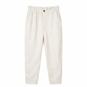 Aerie Paperbag Waist Tapered Pants Off-White M